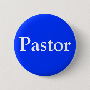 Christian Pastor button with pin clasp