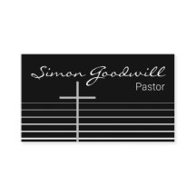Christian Pastor Ministre Cartes de visite | Simpl