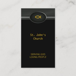 Christian Pastor Priest Business Card