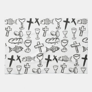 Christian Pattern Kitchen Towel