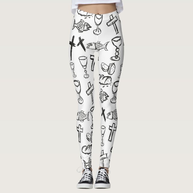Christian Pattern Leggings (Front)