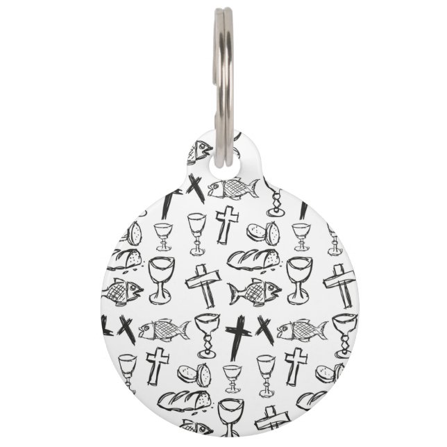 Christian Pattern Pet Tag (Front)