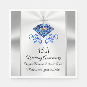 Christian Personalized 45th Anniversary ideas Napkin