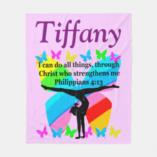 Christian personalized Gymnastics Blanket