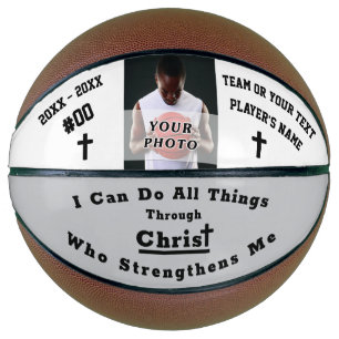 Christian Photo and Fully, Customizable Basketball