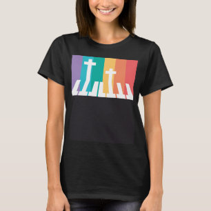 Christian Pianist Piano Player Religious Musician  T-Shirt