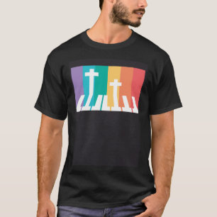 Christian Pianist Piano Player Religious Musician  T-Shirt