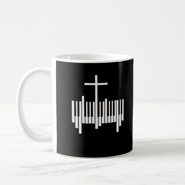 Christian Pianist Religious Music Lord Piano Coffee Mug (Left)