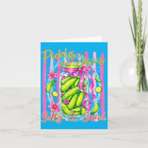 Christian Pickle Lover Pickles Jesus Salty Saved Card