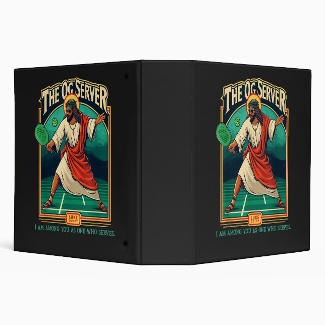 Christian Pickleball Jesus Binder (Background)