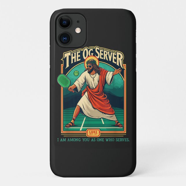 Christian Pickleball Jesus Case-Mate iPhone Case (Back)