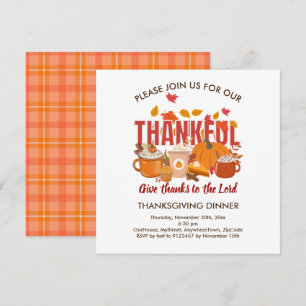 Christian Plaid Pumpkin THANKFUL Thanksgiving