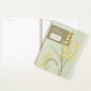Christian Planner Faith Journal Fleurs Jaunes
