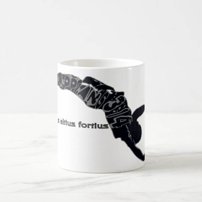 Christian Pole Vault Philippians 3:14 Café Mug (Centre)