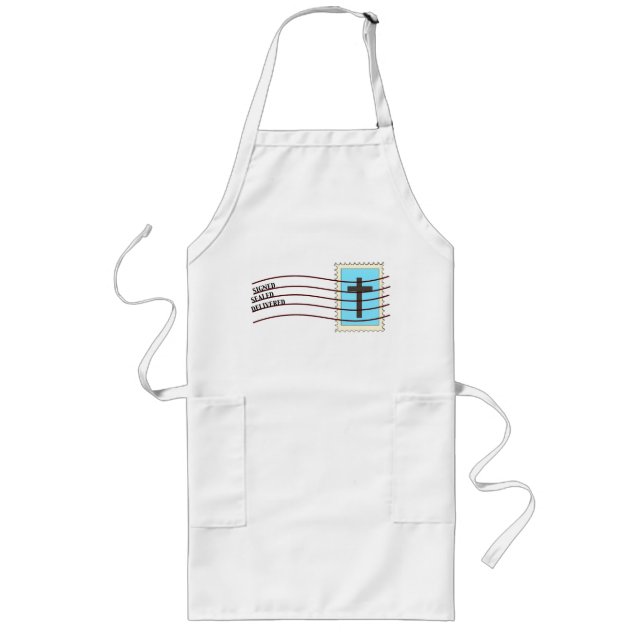 Christian Postage Stamp Apron (Front)