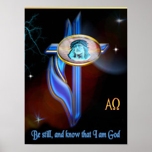 Christian poster be still and know I am God