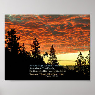 Christian Poster Bible Verse Écriture Créationart