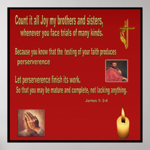 Christian poster Book of James 1