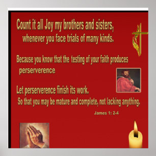Christian poster Book of James 1