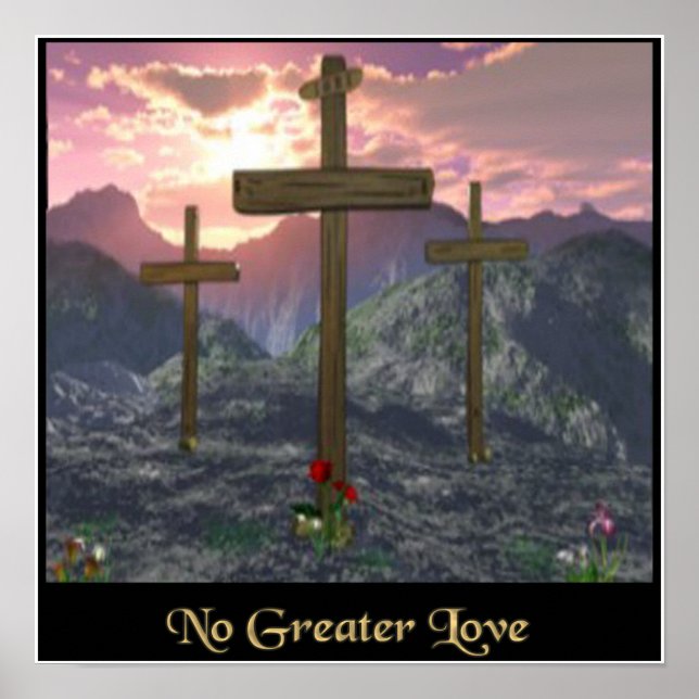 christian poster Calvary cross (Front)