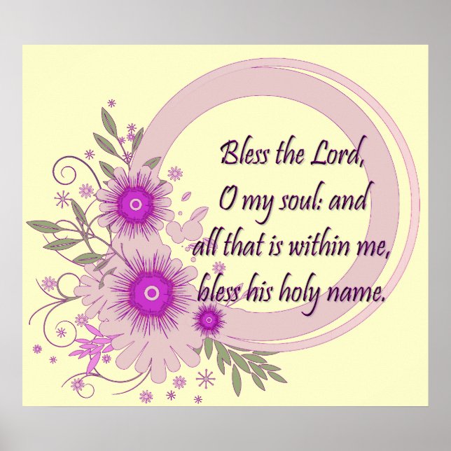 Christian Poster with Scripture (Front)