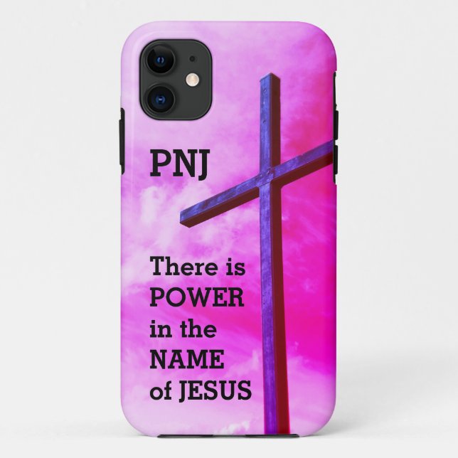 Christian | POWER IN NAME OF JESUS | Pink Case-Mate iPhone Case (Back)