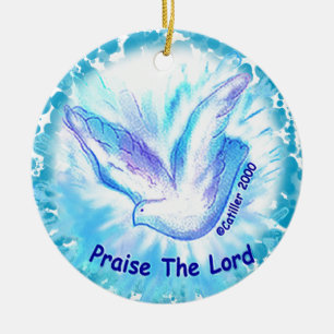 Christian Praise The Lord Dove ornament