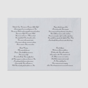 Christian Prayer Decoupage Tissue Paper