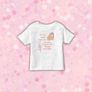Christian Prayer for kids Pink Toddler T-shirt