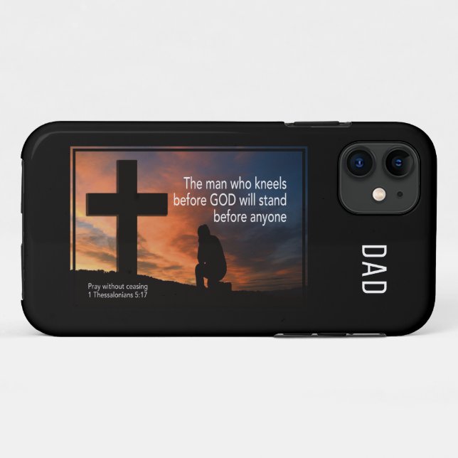 Christian Prayer MAN WHO KNEELS BEFORE GOD Case-Mate iPhone Case (Back (Horizontal))