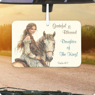 Christian Princess on Horseback Air Freshener