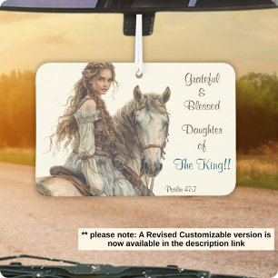 Christian Princess on Horseback Air Freshener
