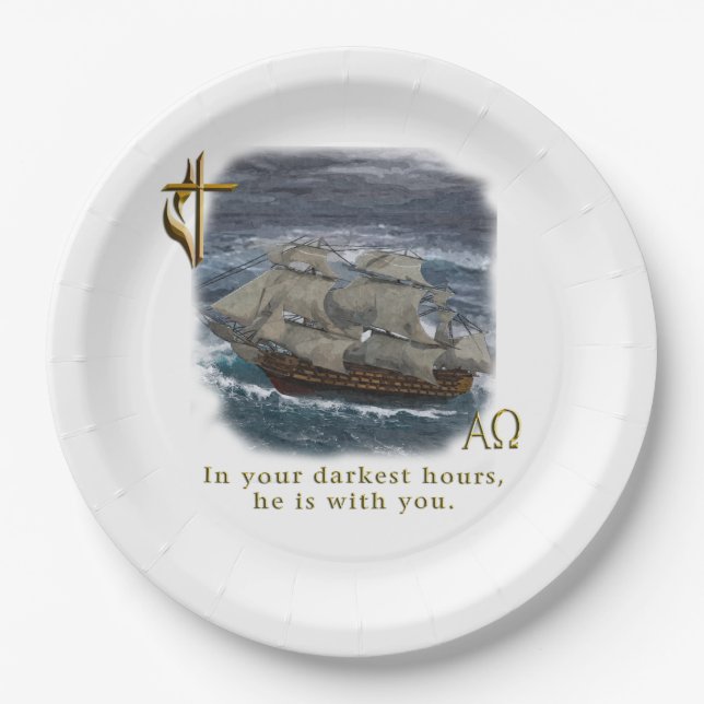 christian products paper plate (Front)
