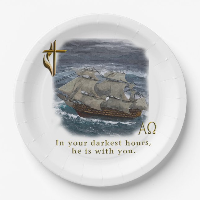 christian products paper plate (Front)