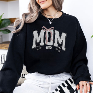 Christian Proverbs Mom Coquette Bow Sweatshirt