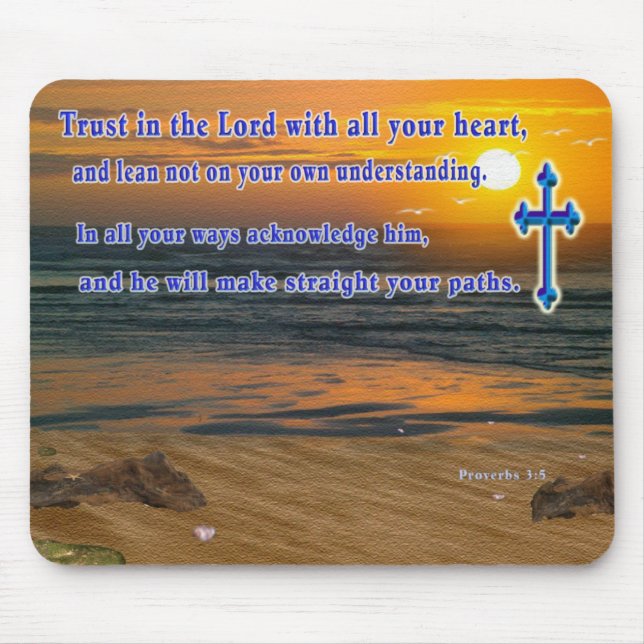 Christian Proverbs Mouspead Mouse Pad (Front)