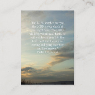 Christian Psalm 121   Inspirational Business Card
