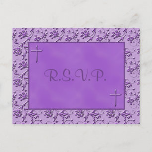 Christian Purple R.S.V.P. Postcard