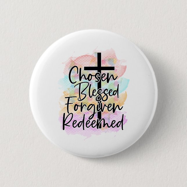 CHRISTIAN QUOTE 2 INCH ROUND BUTTON (Front)