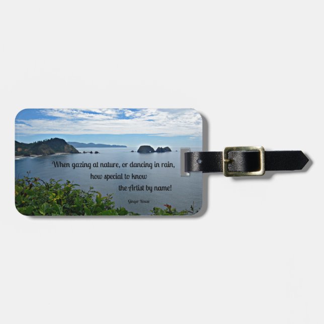 Christian quote about Nature Luggage Tag (Front Horizontal)