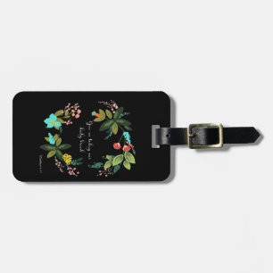 Christian Quote Art - Matthew 6:11 Luggage Tag