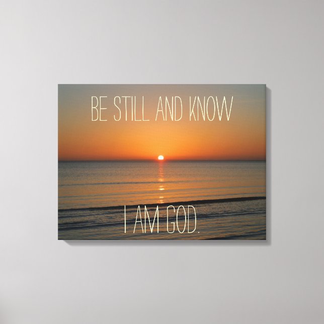 Christian Quote Canvas Print (Front)