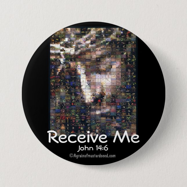 Christian Quotes 3 Inch Round Button (Front)