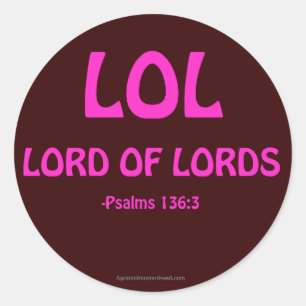 Christian Quotes Classic Round Sticker