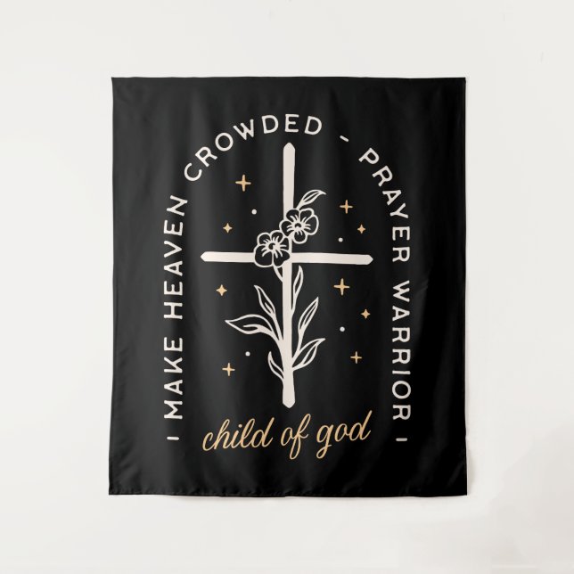 Christian quotes dark academia aesthetic tapestry (Front)