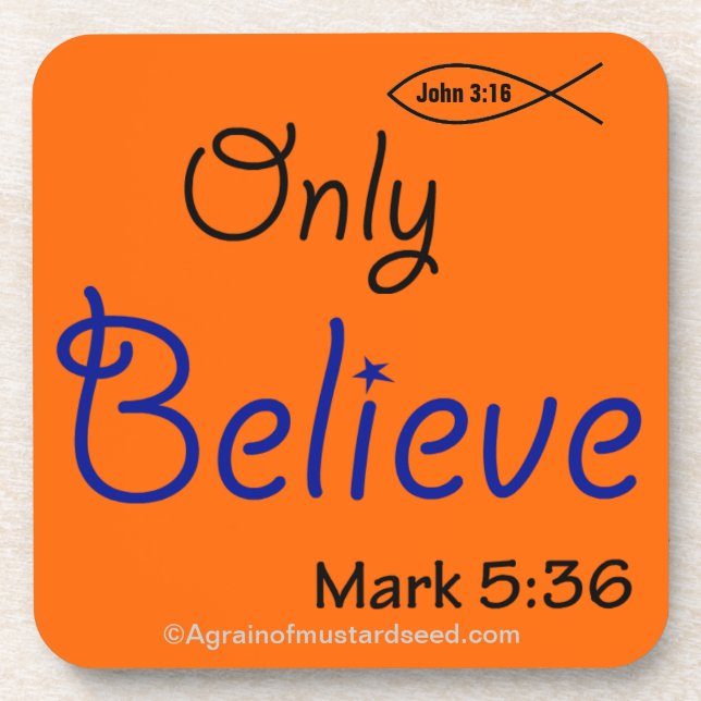 Christian Quotes Inspirational Coaster (Front)