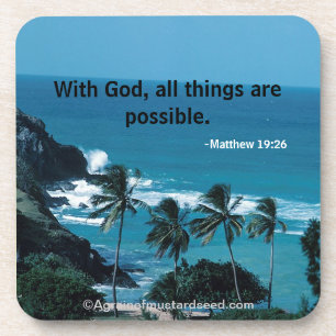 Christian Quotes Inspirational Coaster