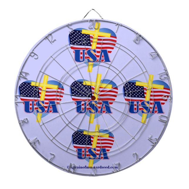 Christian Quotes Inspirational Dartboard (Front)