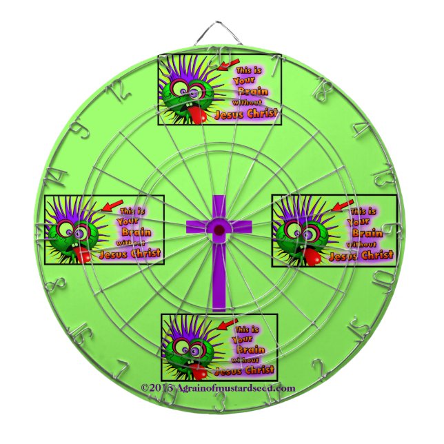 Christian Quotes Inspirational Dartboard (Front)