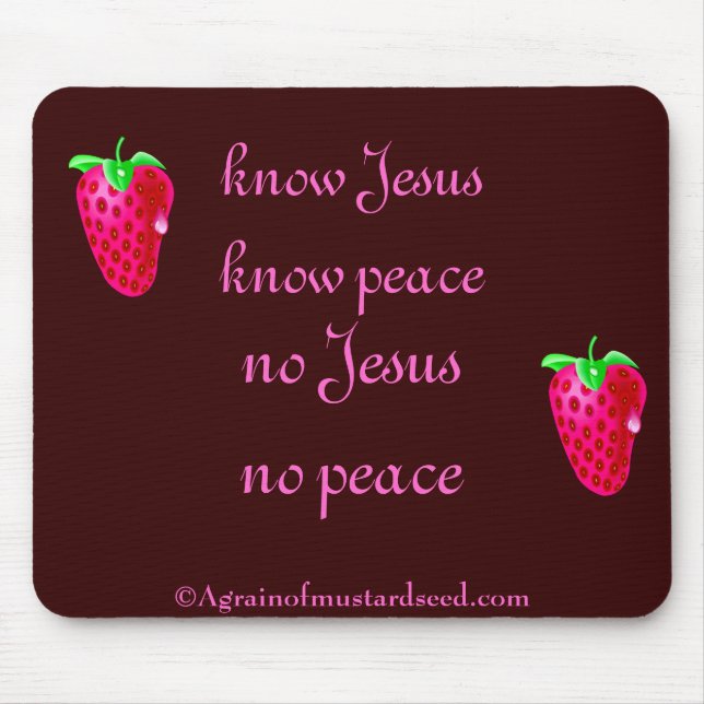 Christian Quotes Mouse Pad (Front)